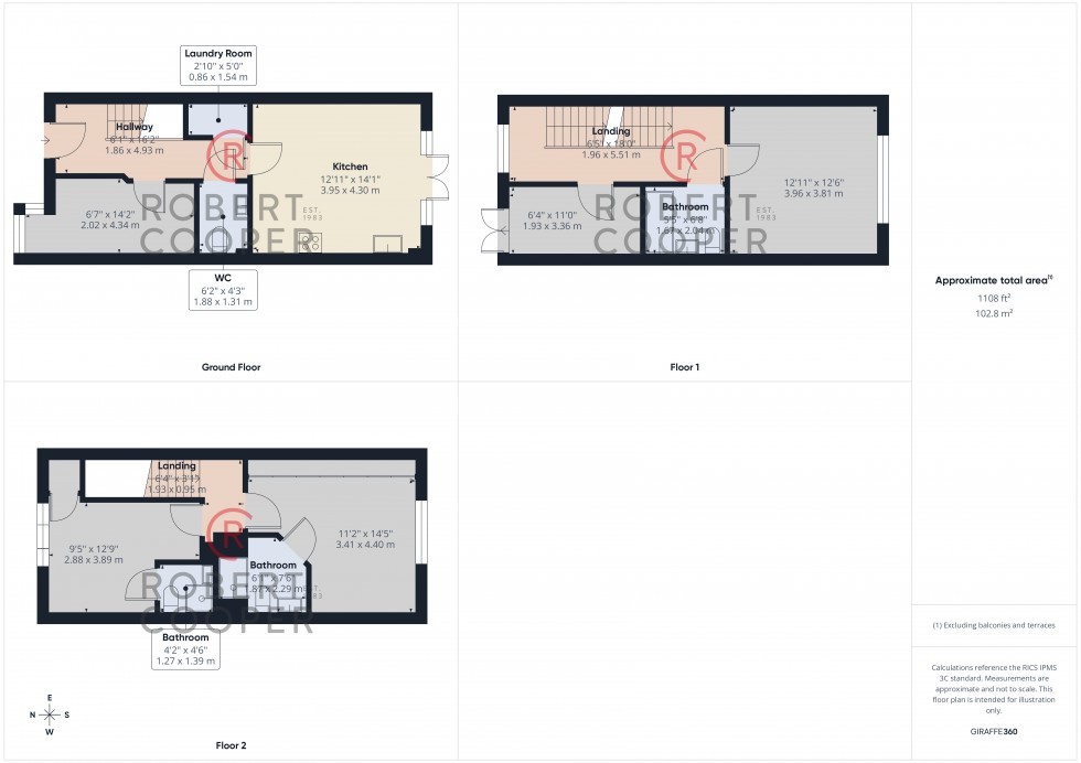 Floorplan for Coleridge Drive, Ruislip